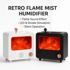 Retro Flame Mist Humidifier with Flame sound effect